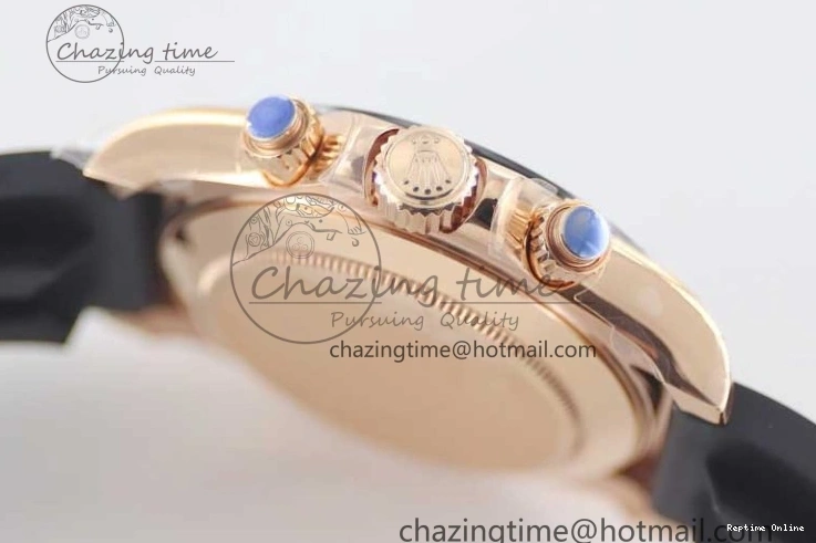 0202 WrinkleFree Daytona 116515 RG TWF 1:1 Best Edition 904L Steel RG Black Dial on Oysterflex Strap A 2417